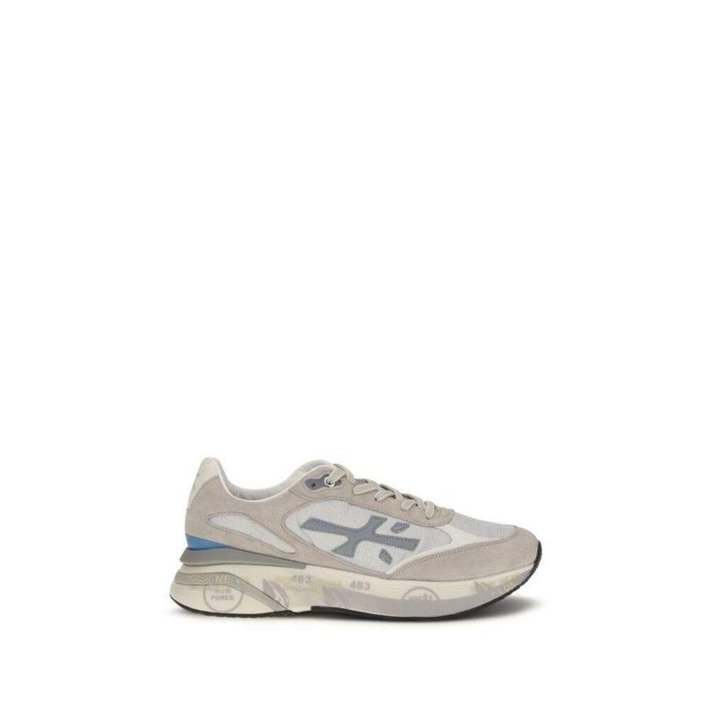 Premiata Gray Calf Leather Bos Taurus Men's Sneakers